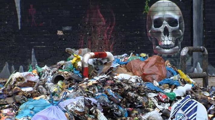 Telediario 1 - Huelga de basureros en Jerez