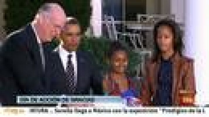 Telediario 1 - Obama indulta pavo