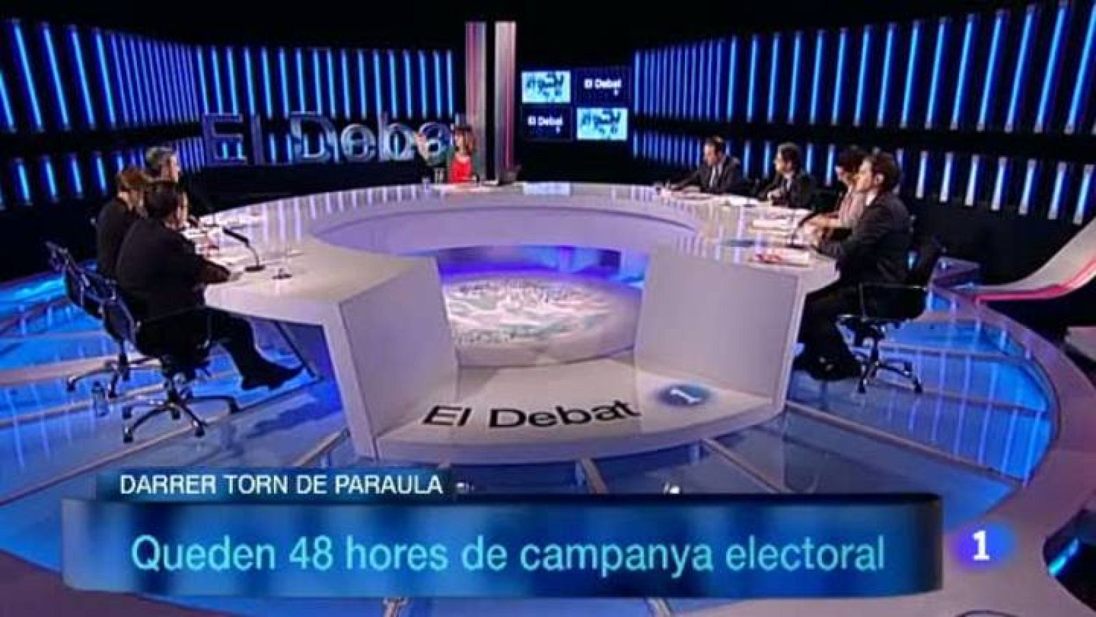 El Debat de la 1 - Debat a 7 de candidats pel 25N (3ª part) Campanya pel 25N