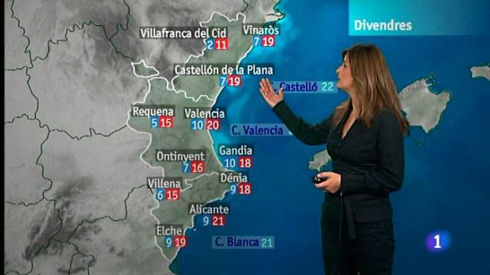 L'informatiu - Comunitat Valenciana - El tiempo en la Comunidad Valenciana - 22/11/12