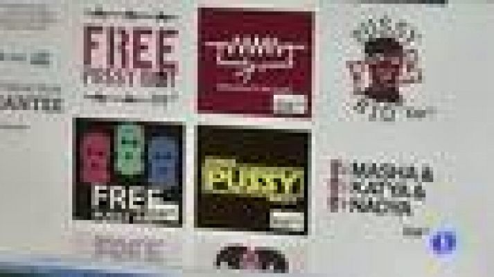 Telediario 1 - Comercialización de las Pussy Riot