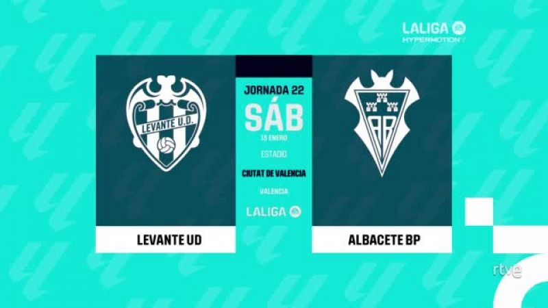 Levante - Albacete: resumen del partido de la 22ª jornada de Liga | Segunda -- ver ahora en RTVE Play