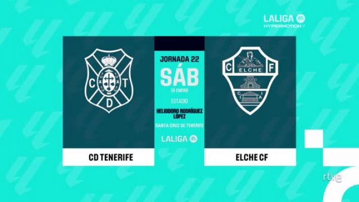 Tenerife - Elche: resumen partido 22ª jornada Liga | Segunda
