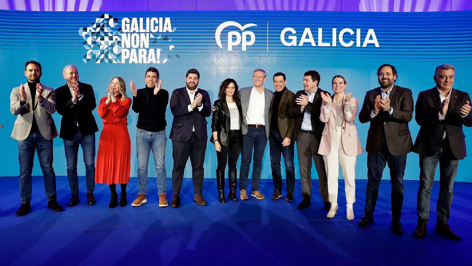 Los barones del PP se vuelcan en la precampaña gallega