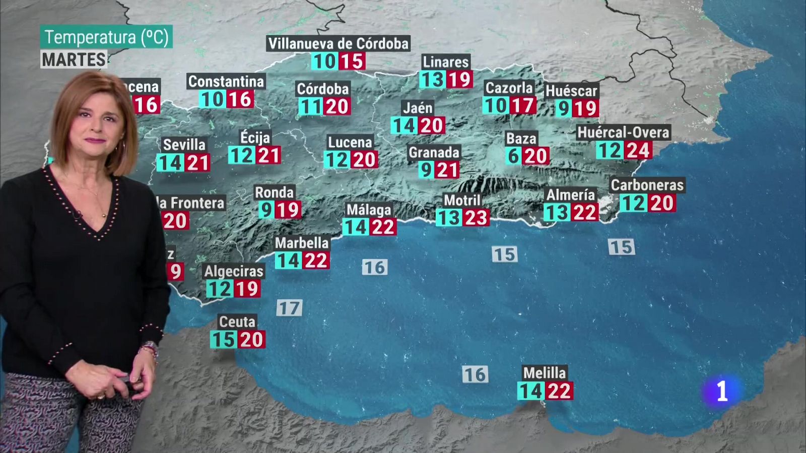 El tiempo en Andalucía - 15/01/2024: Noticias Andalucía - Programa informativo en RTVE Play