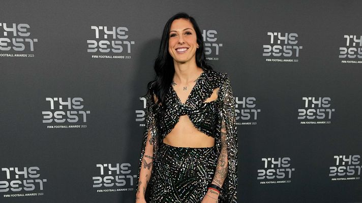 Jenni Hermoso: "Se están haciendo bien las cosas en España para que dos de las tres candidatas sean españolas"