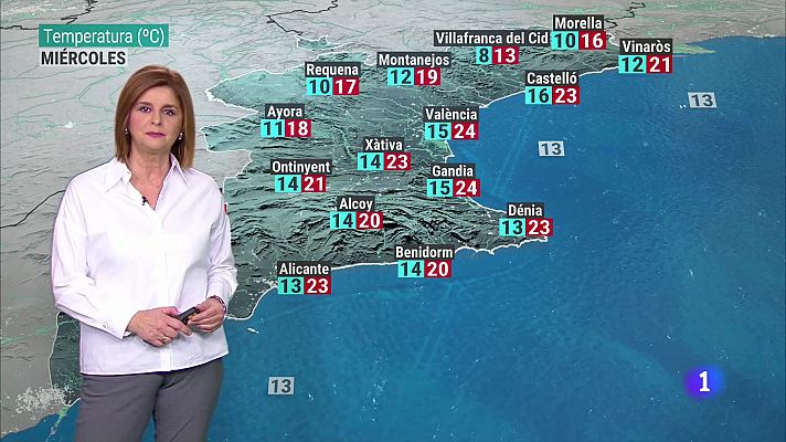 El tiempo en la Comunitat Valenciana 16/01/24