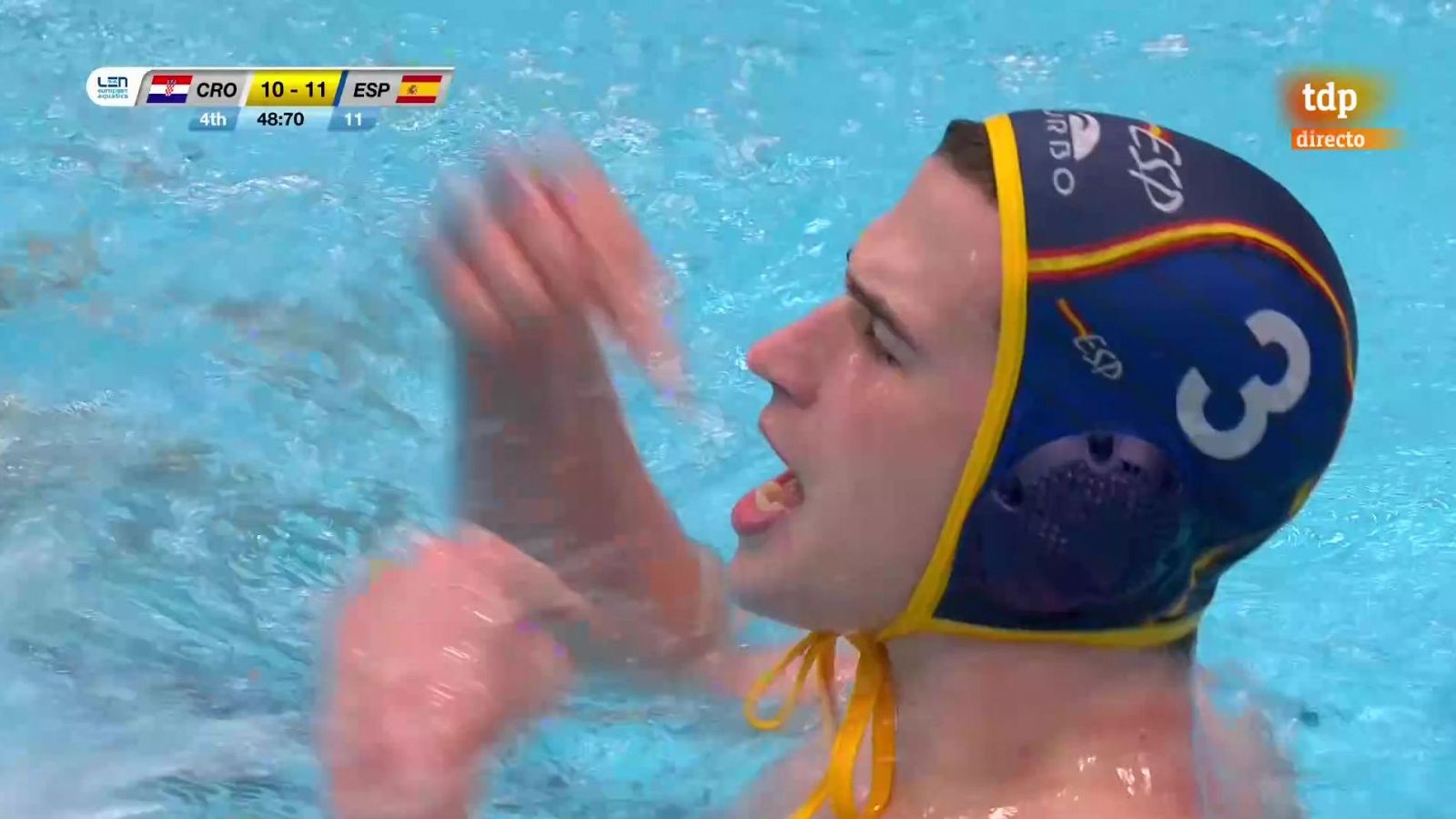 Álvaro Granados marca un golazo para la historia de España y los europeos de waterpolo