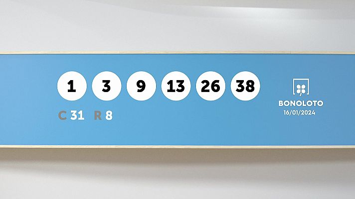 SELAE - Sorteo de la Lotería Bonoloto y Euromillones del 16/01/2024