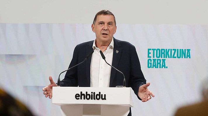 Telediario 1 - El Constitucional ampara a Otegi y rechaza repetir el juicio contra él por el caso Bateragune