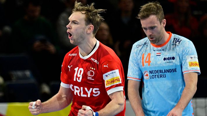 Europeo de Balonmano - Mathias Gidsel se exhibe contra Países Bajos