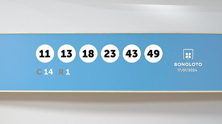 SELAE - Sorteo de la Lotería Bonoloto del 17/01/2024