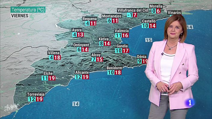 El tiempo en la Comunitat Valenciana 18/01/24