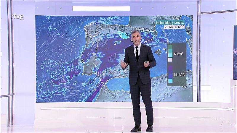 Cielos nubosos o cubiertos y con precipitaciones en el norte de Galicia, área Cantábrica  - ver ahora