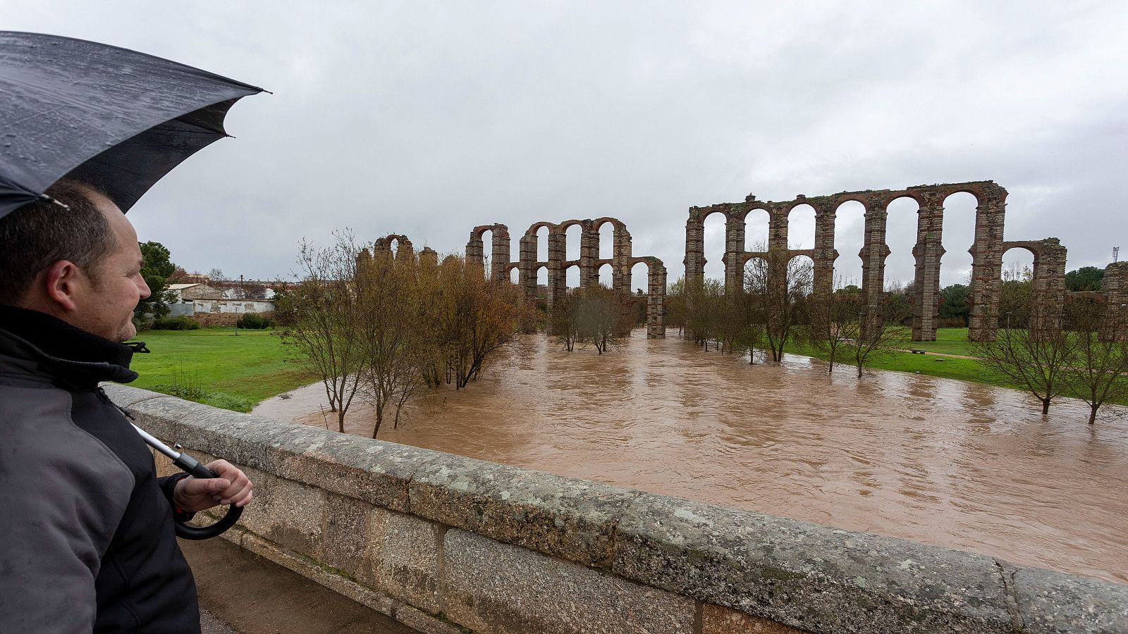 La borrasca Juan provoca complicaciones en Extremadura por las fuertes lluvias