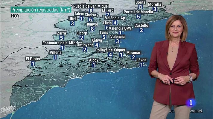 El tiempo en la Comunitat Valenciana 19/01/24