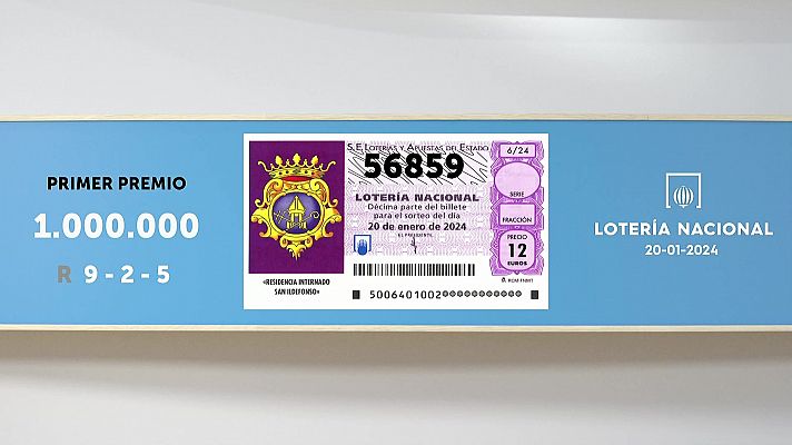 SELAE - Sorteo de la Lotería Nacional del 20/01/2024