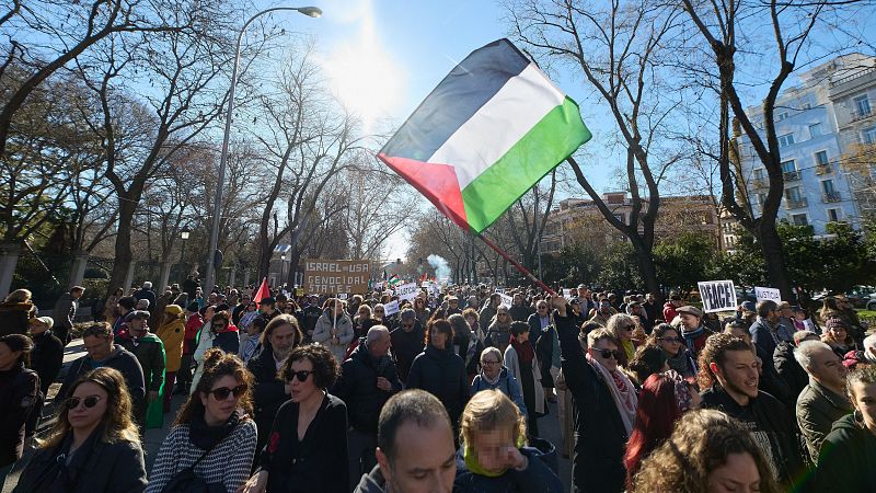 Manifestaciones en apoyo a los civiles palestinos recorren España