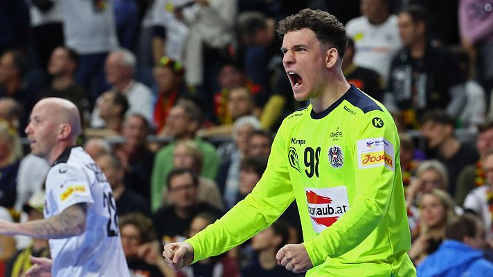 Europeo de Balonmano - El 'show' de paradas de Constantin Mostl para Austria