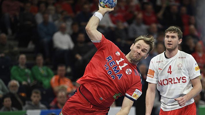 Europeo de Balonmano - Campeonato Europa Masculino. Main Round: Noruega - Dinamarca