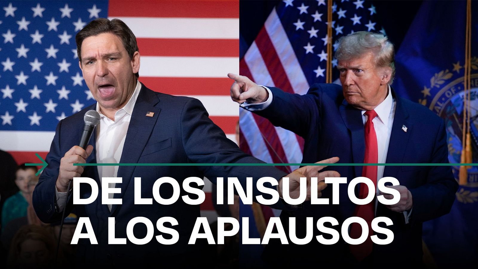 EE.UU: Trump agradece el apoyo de Ron Desantis tras renunciar a la carrera presidencial