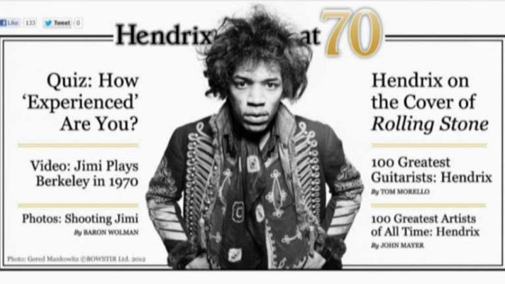 Telediario 1 - 70 años del nacimiento de Hendrix