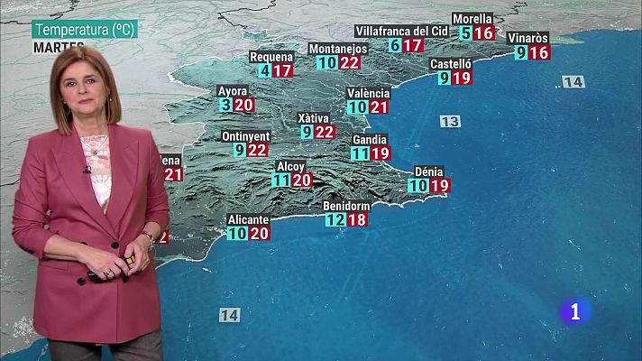 L'informatiu - Comunitat Valenciana - El tiempo en la Comunitat Valenciana 22/01/24
