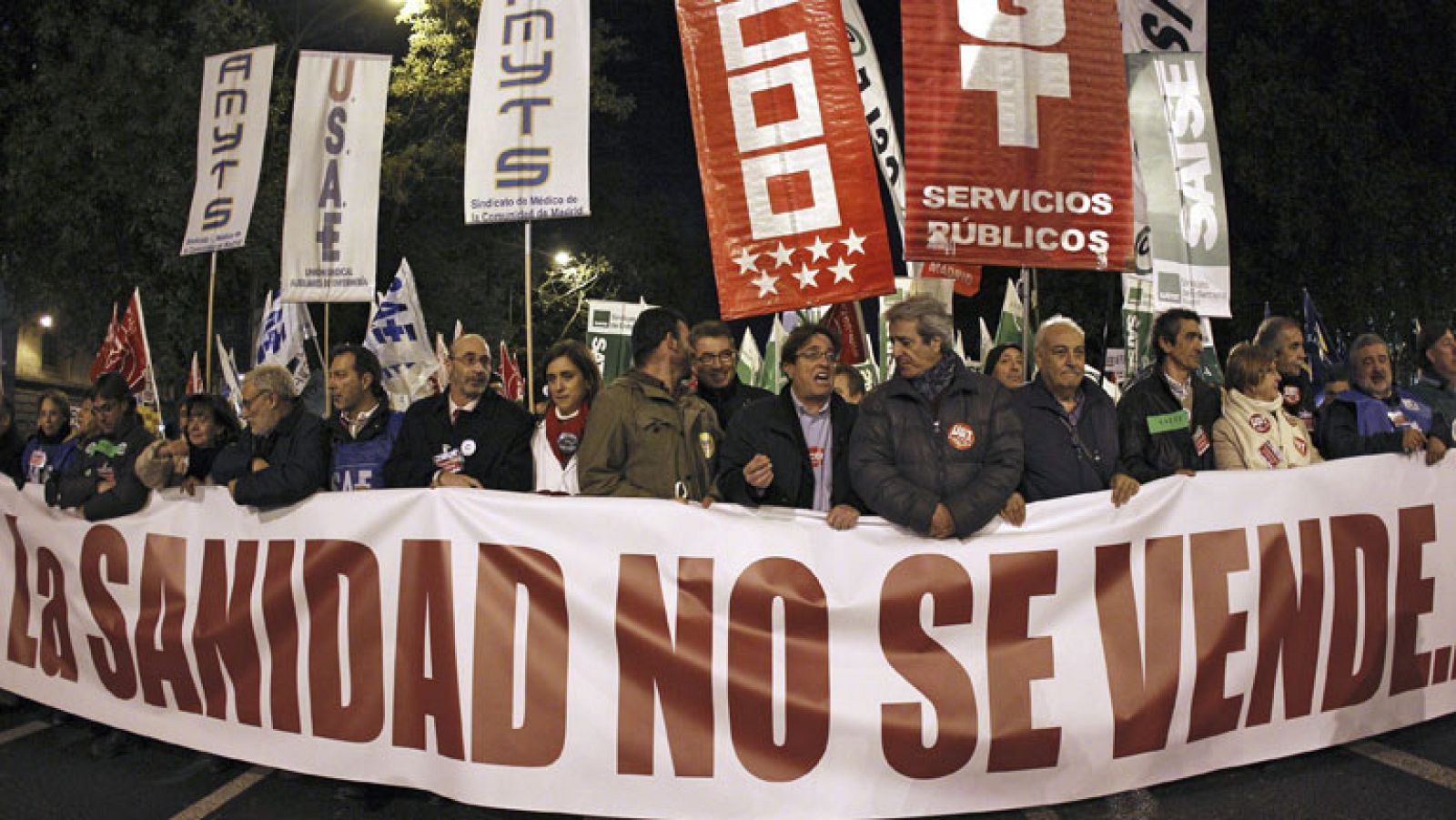 La Sanidad Pública madrileña se manifiesta contra las privatizaciones - Informativo 24h | Ver