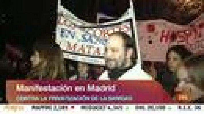 Informativo 24h - La Sanidad Pública madrileña se manifiesta contra las privatizaciones