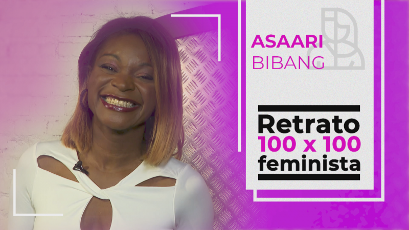 Retrato 100x100 feminista: Asaari Bibang | Ver