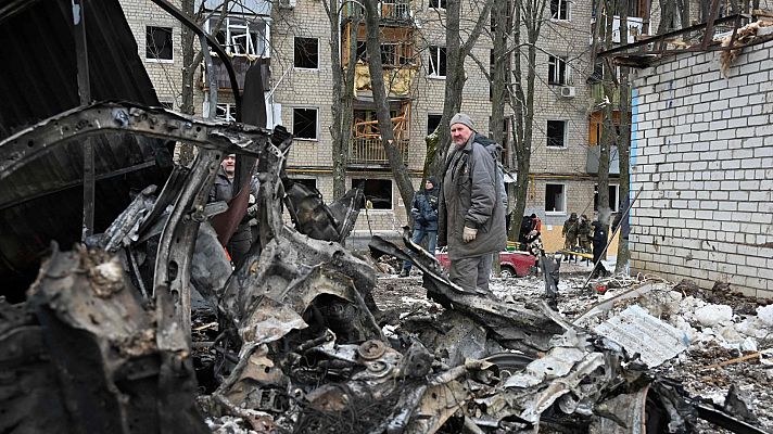 Telediario 1 - Noche de bombardeos sobre Ucrania en un ataque con 41 misiles