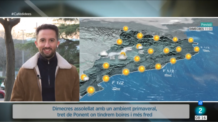 El temps - Dimecres amb sol, boires i un ambient primaveral al migdia