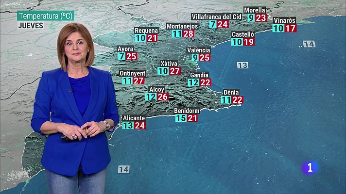 El tiempo en la Comunitat Valenciana 24/01/24