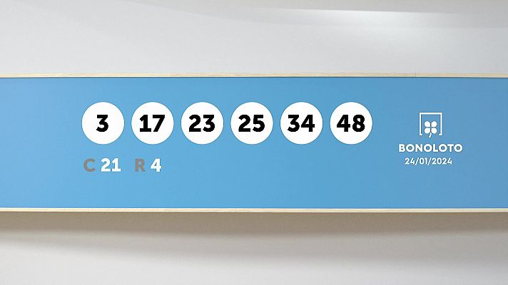 SELAE - Sorteo de la Lotería Bonoloto del 24/01/2024