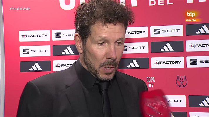 Copa del Rey - Copa del Rey | Simeone: "Lo del penalti fue aprendizaje puro, a Barrios le pudo la vergüenza de echarla fuera"