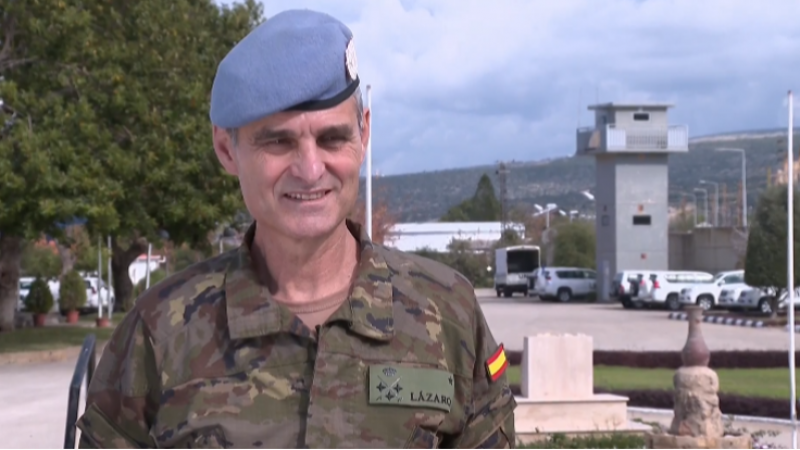 El general Aroldo Lázaro Sáenz, Jefe de la Misión y de la Fuerza de Naciones Unidas en el Líbano (FINUL), | Ver