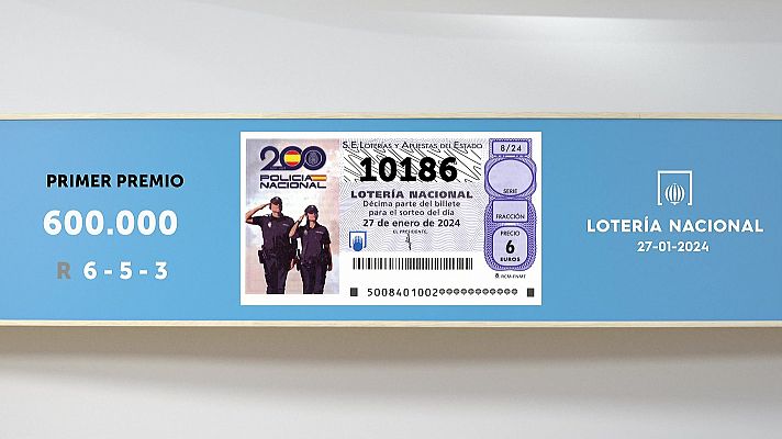 SELAE - Sorteo de la Lotería Nacional del 27/01/2024