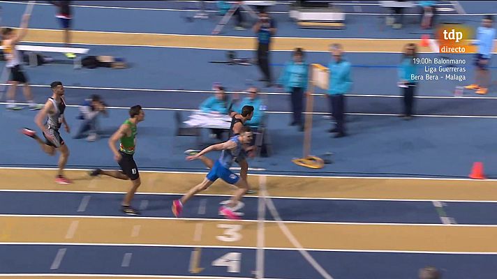 Óscar Husillos, segundo, en una carrera de foto finish