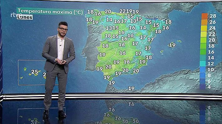 El tiempo - Temperaturas elevadas para la época en gran parte del país
