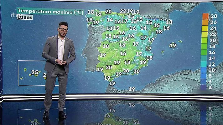 Temperaturas elevadas para la época en gran parte del país