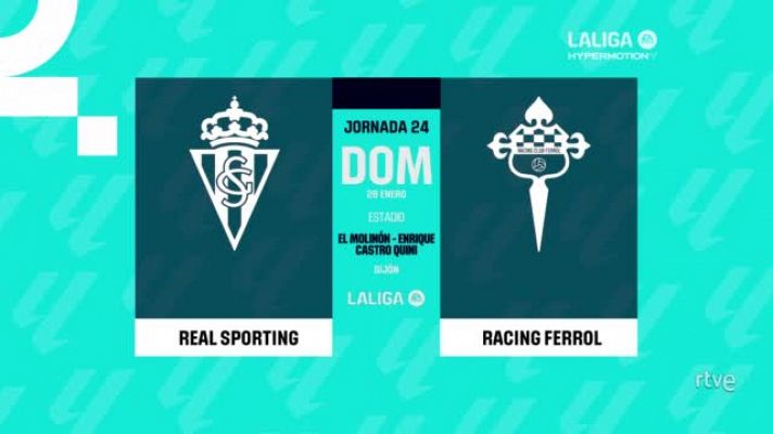 Resúmenes de LaLiga - Sporting Gijón - Racing Ferrol: resumen partido de la 24ª jornada de Segunda