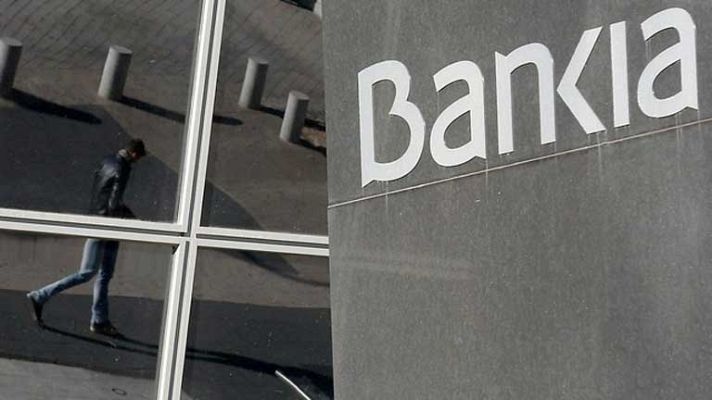 Telediario 1 - Plan de reestructuración de Bankia