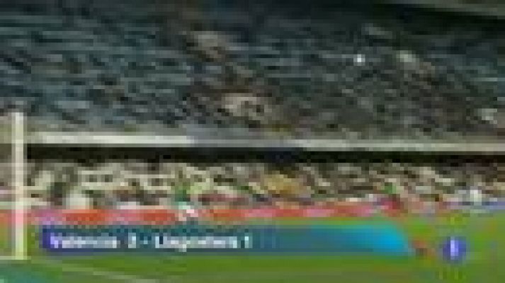 Telediario 1 - Levante, Valencia y Getafe se clasifican para octavos de final de la Copa