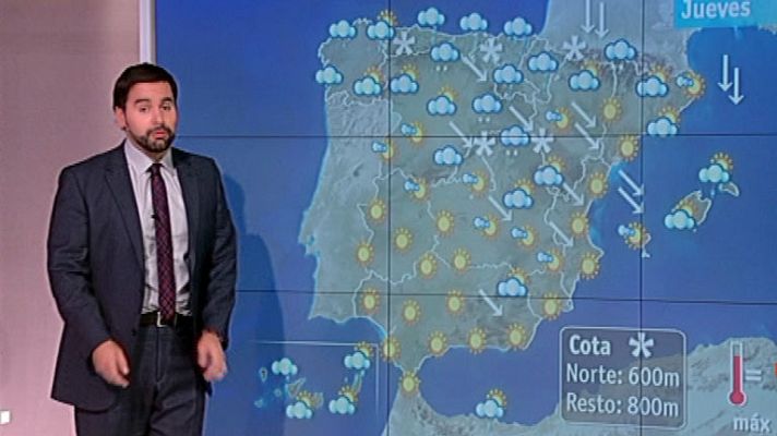 El tiempo - Más frío y nieve en el norte por encima de 600 metros