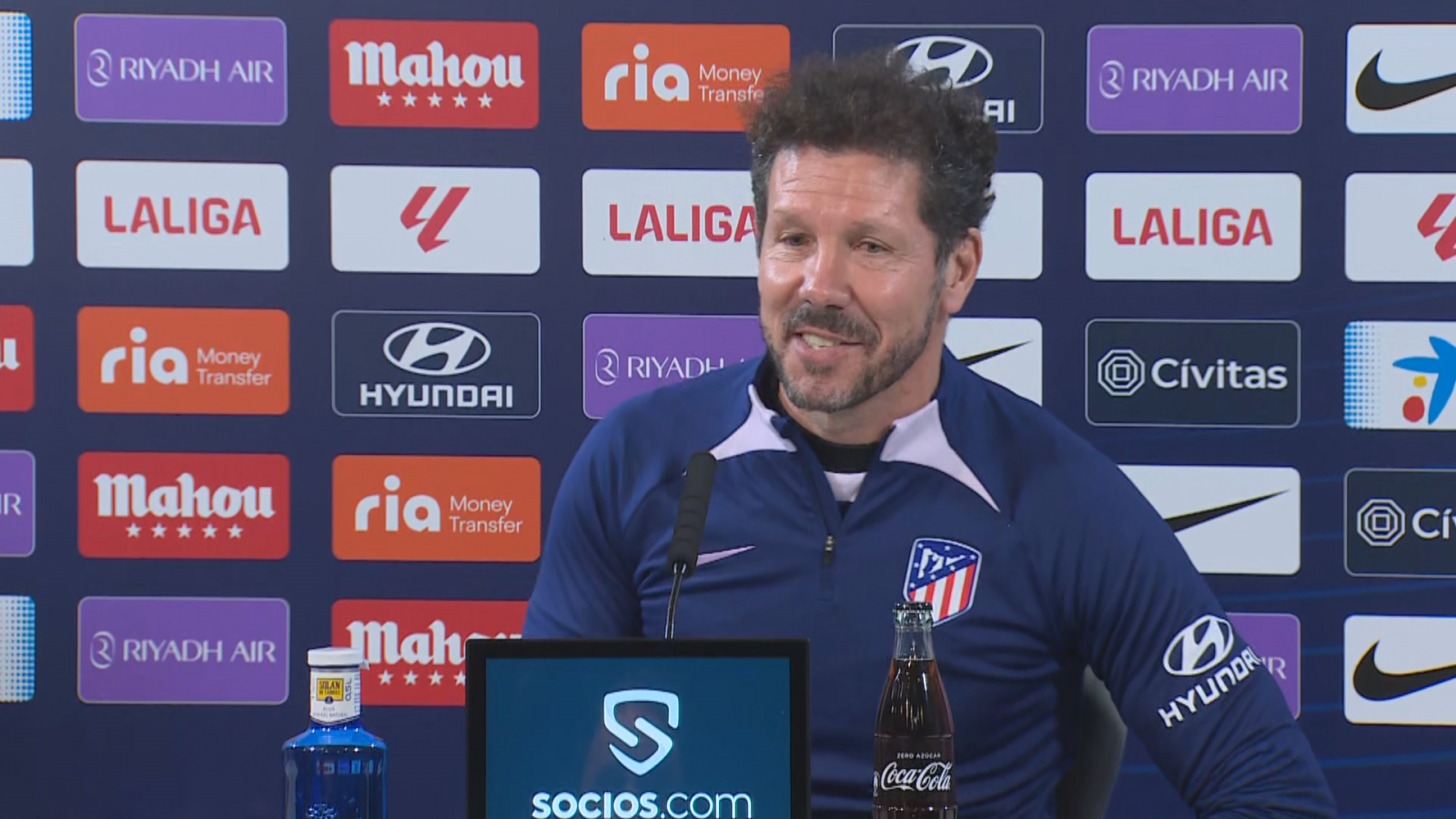 Simeone: "Necesitamos pensar en el Rayo y en el domingo"