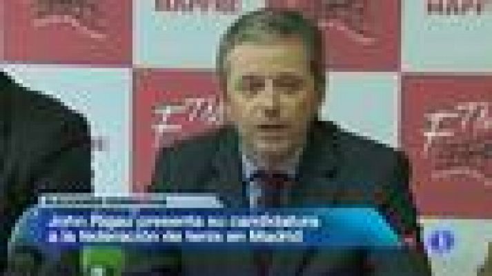 Telediario 1 - John Rigau, candidato a la Federación Española de tenis