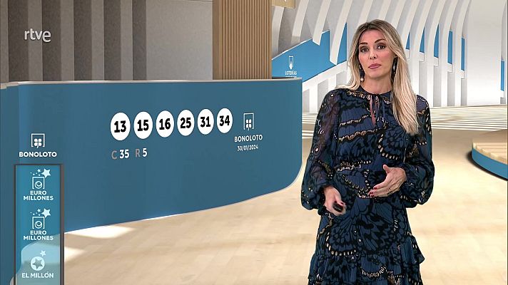 Loterías - Sorteo de la Bonoloto y Euromillones del 30/01/2024