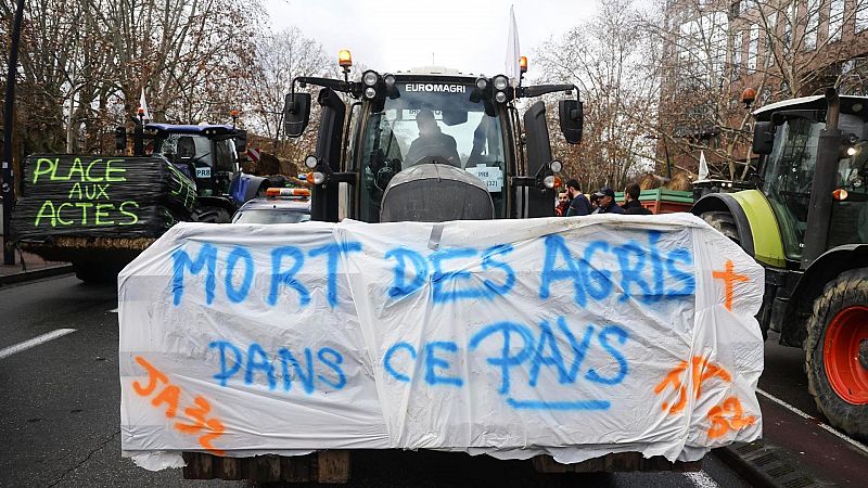 Continúan las protestas de agricultores en Francia