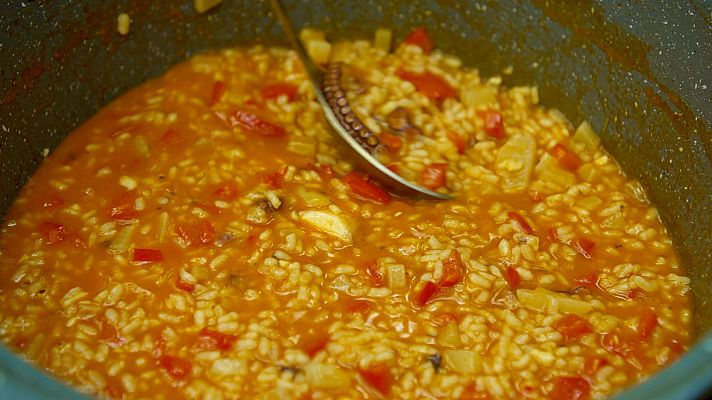 El señor de los bosques - Receta de arroz caldoso con pulpo de Aizpea Oihaneder