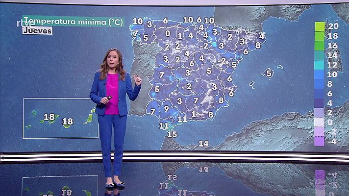 El tiempo - Nieblas matinales en ambas mesetas, entorno del Ebro y Galicia
